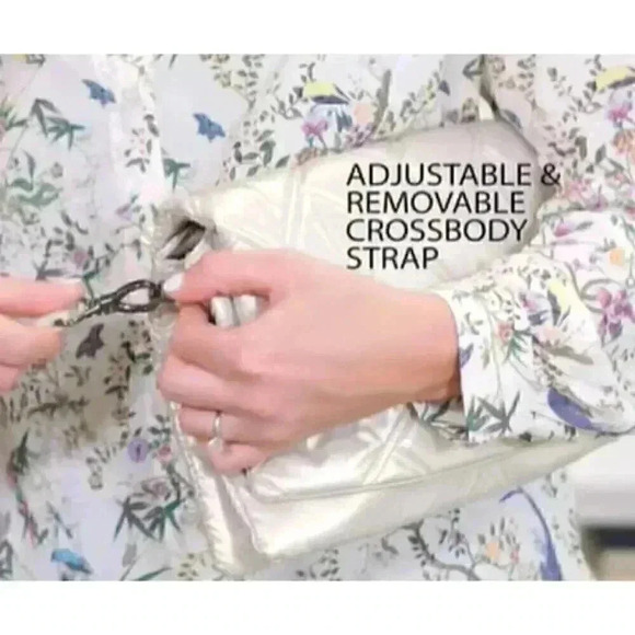 LUG Huddle Shoulder Bag / Purse/ Handbag - Metallic Pearl - Picture 8 of 15